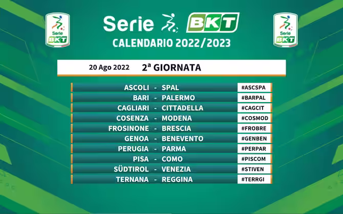 Calendario serie b palermo